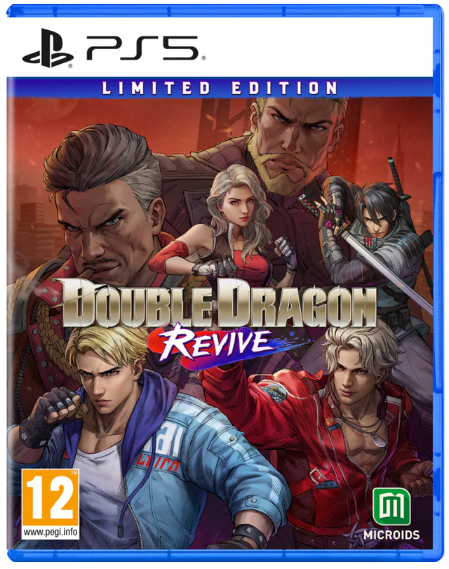 Double Dragon Revive game cover for PS5 with characters and branding