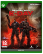 Front cover of the Xbox Series X Gears of War E-Day game disc, featuring two armored soldiers in a fiery red and dark smoky battle scene, with Xbox branding and an 18 rating badge.
