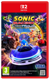 Sonic Racing Cross Worlds Nintendo Switch game case with Sonic the Hedgehog on the cover