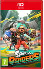 Game box for 'Splatoon Raiders' on Nintendo Switch with colorful characters and dynamic background.