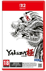Yakuza Kiwami game case for Nintendo Switch with a dragon illustration on a white background