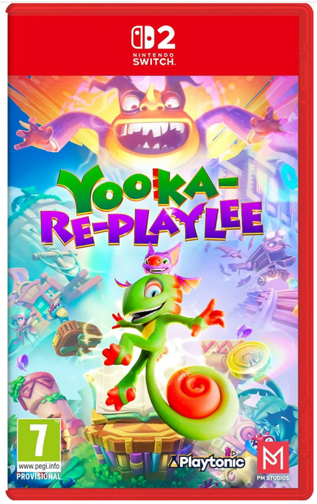 Nintendo Switch game case for 'Yooka-Laylee' with colorful design and character illustration.